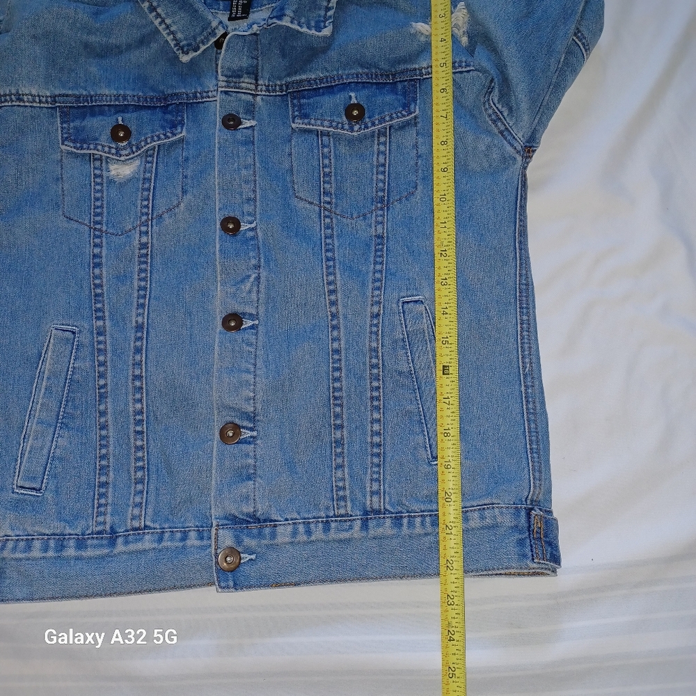 Forever 21 Men's Size XS Blue Denim Jacket Jean - Picture 9 of 11